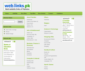 links.pk: Links.pk
web.links.pk is webdirectory where you will find best websites of pakistan.