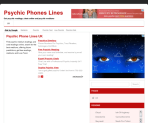 paranormalnews.co.uk: UK psychic phone lines - Find Psychic readings, meduims and more in the UK
