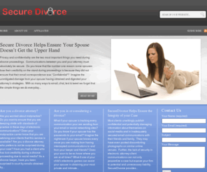 securedivorce.com: Secure Divorce
Secure Divorce: Securing Your Online Privacy