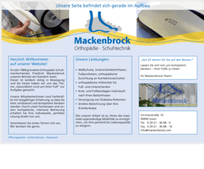 mackenbrock.com: Mackenbrock Orthopädie und Schuhtechnik | Home
