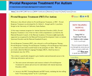 koegelprt.com: Koegel PRT Home
Autism Intervention