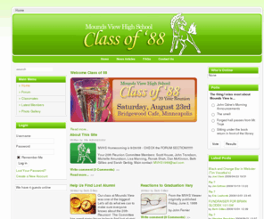 mvhs88.com: Welcome to MVHS88.com
Welcome to the Mounds View High School Class of 88 website.