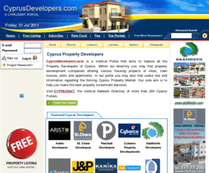 tune24.com: Cyprus Property Developers
Cyprus Property For Sale by Cyprus Developers. Use Cyprus Property Developers to find Villas, Houses, Apartments, flats, land, commercial property and offices to Buy or Rent