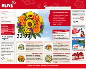 rewe-blumenbote.de: REWE Blumenbote

- Blumen und Geschenke versenden
Rewe Blumenbote versendet Blumen und Geschenke mit 7-Tage-Frischegarantie und 24-Stunden-Service. Lieferung genau wie abgebildet.