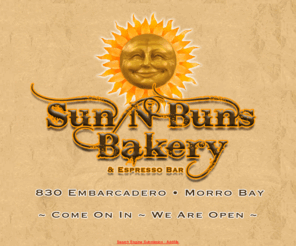 sun-n-buns.org: Sun N Buns Bakery & Espresso Bar
sun-n-buns, morro bay coffee, sun n buns, embarcadero coffee, sun n buns bakery, morro bay embarcadero, embarcadero ice cream