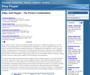 ebaypaypal.com: Ebay - Paypal Transactions
Combining Ebay and Paypal for a safe and great online experience. Should you integrate your Ebay account with Paypal services?