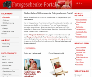 fotogeschenkeportal.info: Fotogeschenke-Portal - entdecken Sie die Vielfalt
Das unabhängige Portal für personalisierte Fotoprodukte.