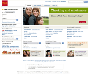 wwwwellsfargo.com: Wells Fargo Home Page
Start here to bank and pay bills online. Wells Fargo provides personal banking, investing services, small business, and commercial banking.