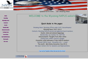 wyonapus.org: Wyoming NAPUS
Wyoming Association of U.S. Postmasters