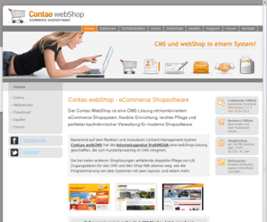 contao-webshop.de: Contao webShop - eCommerce Shopsoftware
Contao Webshop Open Source eCommerce Shopsoftware - die Kostenlose Community Edition ist eine bewährte und flexible eShop Lösung.