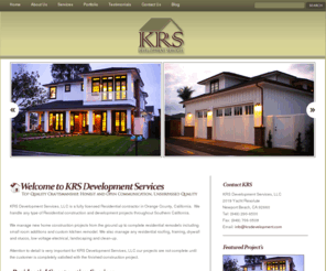 krsdevelopment.com: KRS Development Services | Custom Home Construction, Renovation, Remodeling, General Contractor, Kitchen and Bath - Orange County, CA
KRS Development Services is a Southern California construction and contracting company specializing in residential home building, remodeling, renovation, kitchen and bath renovations, and design/build in the   Orange County region .  KRS Development is located in Orange County in the city of Newport Beach, California and specializes in building luxury custom residential homes.