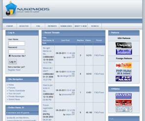 nukemods.com: Nukemods
Providing phpbb and phpnuke themes for over 5 years.