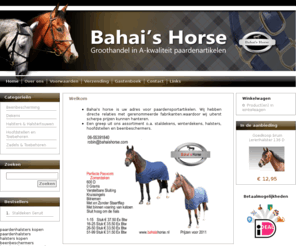 bahaishorse.nl: Paardenartikelen - Bahai's Horse, hoofdstellen, paardendekens, beenbeschermers
