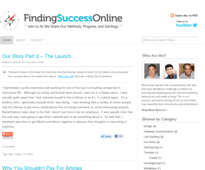 findingsuccessonline.com: A Blog On Finding Success Online | Finding Success Online
This blog documents the journey of three friends in their quest to make money online. We are going to share what works and doesn't work with no bars held. 