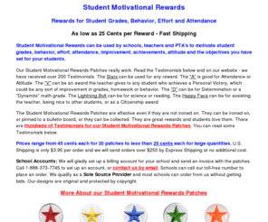 studentmotivationalrewards.com: Student Motivational Rewards
Student Motivational Rewards can be used by schools, teachers and PTA's to motivate student behavior and grades.