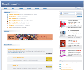 chineseenglishtranslation.org: Softwares you Musthave.Hot download softwares for free.
Free software download, such as Mp3 software,ipod mp4 convert tools, DVD software, Moive  download software, ipod mp4 convert software...Hot download product:dvd 95 copy,dvd 95 copy pro,imtoo 3gp video converter,dvd cloner,cucusoft,tansee ipod transfer,dvd to mp4,winbackup,winamp,dvd ripper,artec wrr-52z firmware,mpeg/mov/rmvb/divx/avi to dvd/vcd/svcd converter