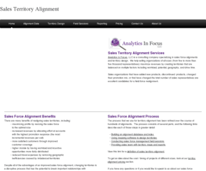 salesterritoryalignment.com: Sales Territory Alignment - Territory Alignment Services
Overview of sales force alignments, its benefits, and the process of conducting an alignment.