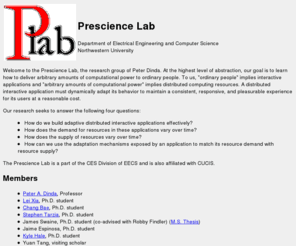 presciencelab.org: Welcome to the  Prescience Lab
