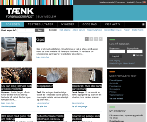 taenk.dk: Tænk.dk | Tænk - Forbrugerrådet: Test og gode råd om forbrug.
Velkommen til tænk.dk – Tænk - Forbrugerrådets hjemmeside fyldt med uafhængige test, gode råd, forbrugerrådgivning og spændende nyt om forbrug.
