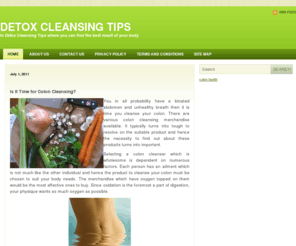 detox-cleansing-tips.com: Detox Cleansing Tips
In Detox Cleansing Tips where you can find the best result  of  your body