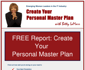 personalmasterplantoday.com: IT Women - Free Create Your Personal Master Plan Report
