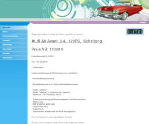 rjohann.net: A6 Avant - Verkauf A6
Verkauf A6