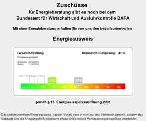 energiepass24.net: Zuschüsse gibt es noch vom BAFA für die Energieberatung
