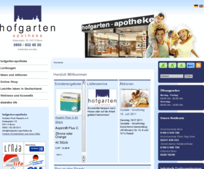 hofgarten-apotheke-bonn.com: Hofgarten Apotheke in 53113 Bonn: Hauptsache gesund!
Hofgarten Apotheke in 53113 Bonn - Ihr Gesundheitsdienstleister in Bonn