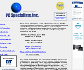 pcspec.net: PC Specialists, Inc.
PC Specialists, Inc. Computer Repair, Network Consultants