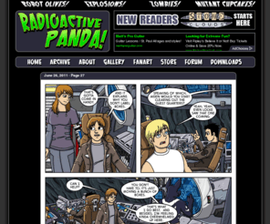 stoneclouds.com: Radioactive Panda
A weekly-updated webcomic about mad scientists, werewolves, zombies and a panda