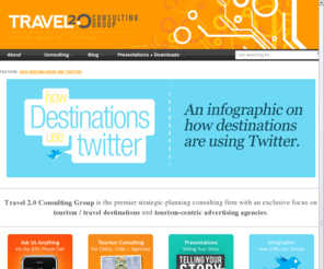 travel2dot0.com: Travel 2.0 Consulting Group // Consulting, Blog + Resources for DMOs + CVBs
The Travel 2.0 Consulting Group helps destinations (DMOs + CVBs) and agencies build long-lasting relationships with each other and (more importantly) the visitor.