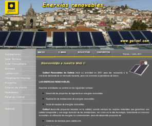 galisol.com: Galisol ->  Energías, renovables, eolica, térmica, biomasa, solar, climatización, piscinas, proyectos, instalaciones, fotovoltaica
Galisol energías renovables, hacemos proyectos de viabilidad, energía solar, térmica, eólica, biomasa, fotovoltaica, climatizaciones de piscinas