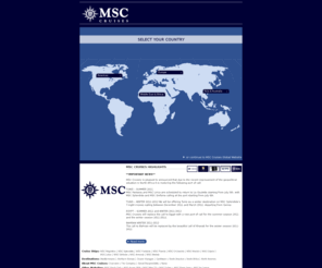 msc-crociere.com: MSC Cruises Official Global Website - Select Your Country
MSC Cruises Corporate Site : cruise to your preferred destinations with Italian Style. Select your country or visit the global site.