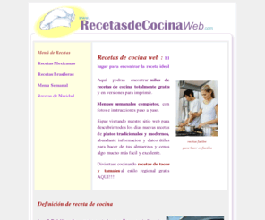 recetasdecocinaweb.com: Recetas de Cocina web! la receta de cocina facil, practica y totalmente gratis
Recetas de cocina faciles y muy practicas, variedades de recetas, cocina brasilera, mexicana, tipica, navideña, comidas, microondas, buscador de receta y mas... 