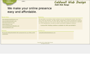 caldwellwebdesign.com: Caldwell Web Design - Hickory North Carolina
Quality web design and project programming using PHP, ASP.NET in the Catawba Valley.