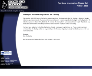 lanscodiecasting.com: Alloy Die Casting: Aluminum & Zinc Die Casting, Machining & Processing for OEM's
Rubbercraft specializes in emi shielding, injection molding,  compounds, gaskets, seals and rubber molding just to name a few.