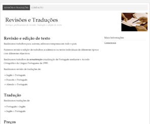 revisoes-e-traducoes.com: Revisões e Traduções – Serviços profissionais de revisão, tradução e edição de texto
Serviços profissionais de revisão, tradução e edição de texto