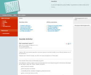 artinfor.fr: Société Artinfor
Joomla! - le portail dynamique et système de gestion de contenu