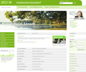 energie-nrw.biz: Startseite - Stadtwerke Düsseldorf AG
Die Stadtwerke Düsseldorf sind der Energiedienstleister in Düsseldorf und der Region. Kerngeschäfte sind die Versorgung mit Strom, Erdgas, Wasser und Fernwärme sowie Entsorgungsdienstleistungen.