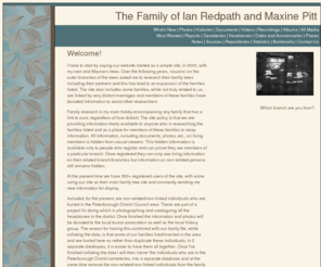 redpathpittfamily.net: The Family of Ian Redpath and Maxine Pitt: The Family of Ian Redpath and Maxine Pitt
The Family of Ian Redpath and Maxine Pitt: The Family of Ian Redpath and Maxine Pitt