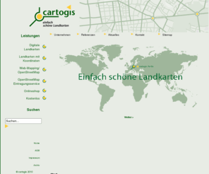 anfahrt.com: cartogis - digitale Landkarten
cartogis - einfach schöne Landkarten!