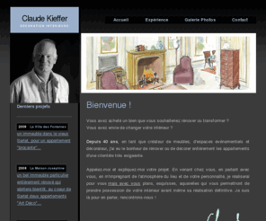 decoration-et-architecture.com: Claude Kieffer Décorateur Lanton - Taussat décoration intérieure, coaching decoration, coach décorateur, rénovation, architecte d'intérieur
Vous avez acheté un bien que vous souhaiteriez rénover ou transformer ? Vous avez envie de changer votre intérieur ? Appelez-moi et expliquez-moi votre projet. En venant chez vous, en parlant avec vous, en m'imprégnant de l'atmosphère du lieu et de vos personnalités, je réaliserai pour vous mais avec vous plans, esquisses, aquarelles qui vous permettront de prendre possession de votre intérieur avant même sa réalisation définitive. Je suis là pour en parler, rencontrons-nous