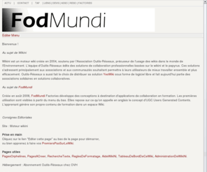 fodmundi.org: : PagePrincipale
Site institutionnel de l'association asso-rso-fod-e-factories.