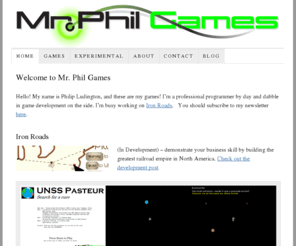 aliensovereign.com: Mr. Phil Games — Thinking Gamers Rule!
Indie Games, Computer Games, Strategy Games