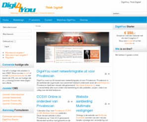 digi4you.nl: Digi4You, Think Digital!
Digi4You, Think Digital! Voor webdesign, it-oplossingen, distributie en verkoop van digitale producten