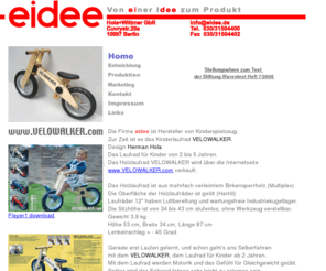 eidee.de: Laufrad VELOWALKER, Holzlaufrad, Kinderlaufrad, Laufräder von EIDEE
Kinderlaufrad VELOWALKER, Laufrad aus Holz von EIDEE, Holzlaufrad für Kinder