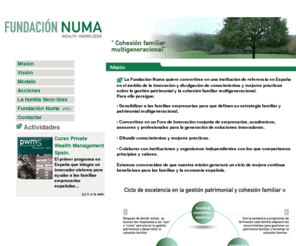 fundacionnuma.com: Fundación Numa:.Wealth Knowledge ::..Misión
Fundación Numa:.Wealth Knowledge