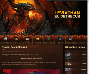 gilde-leviathan.de: www.gilde-leviathan.de - World of Warcraft Gilde Leviathan (EU) Dethecus
Dies ist die offizielle Website der World of Warcraft Gilde Leviathan. Hier findest du alles Wichtige rund um die Gilde Leviathan, Bewerbung, Raids und mehr.