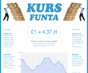 kurs-funta.net: Kurs funta i kalkulator walutowy
'Kurs funta. Kalkulator walutowy