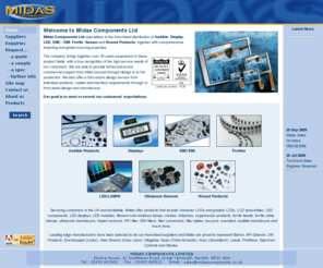 midascomponentslimited.com: Midas Components Ltd - Suppliers of Audible Products, Displays, Emc/Emi Suppression Components, Ferrites, Ultrasonic Sensors, Wound Products - UK - USA
Audible Products, Audible Products USA, Displays, Emc Suppression Components, Emi Suppression Components, Ferrites, Ferrites UK, Ultrasonic Sensors, Wound Products, Ultrasonic Sensor UK, Wound Products UK, Displays UK, Led/Lamps UK, USA, Spain, France